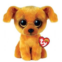 PELUCHE TY BEANIE BOOS - ZUZU LE CHIEN BRUN PETIT 6